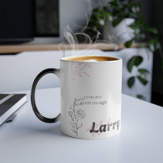 Personalized Color Changing Mug You Are Good Enough Magic Mug Heat Reveal Motivational Gift Custom Name Coffee Cup Self Love Gift for Her