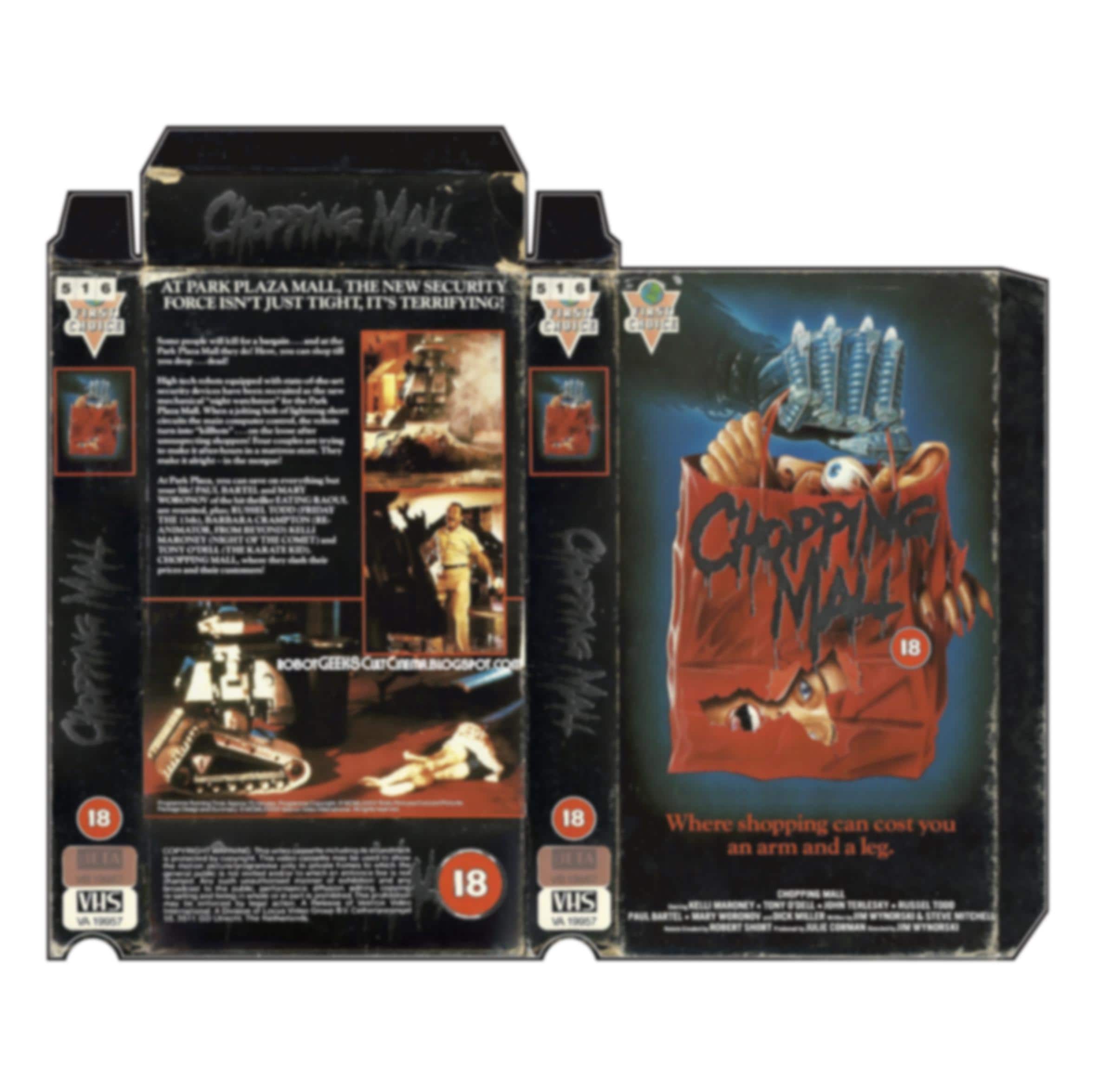Chopping Mall VHS Slipcase Replacement PNG Digital Download - Etsy