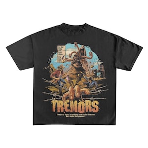 Tremors Retro Vintage Unisex Boxy Oversized T-Shirt