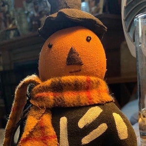 Bonesy Pumpkin Doll