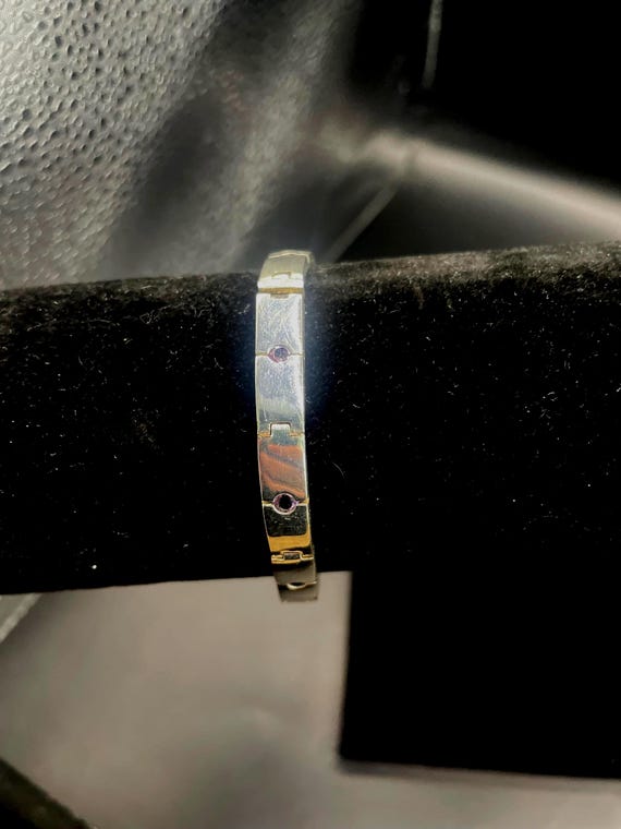 Beautiful Vitage Solid  Sterling Silver and Pink … - image 1