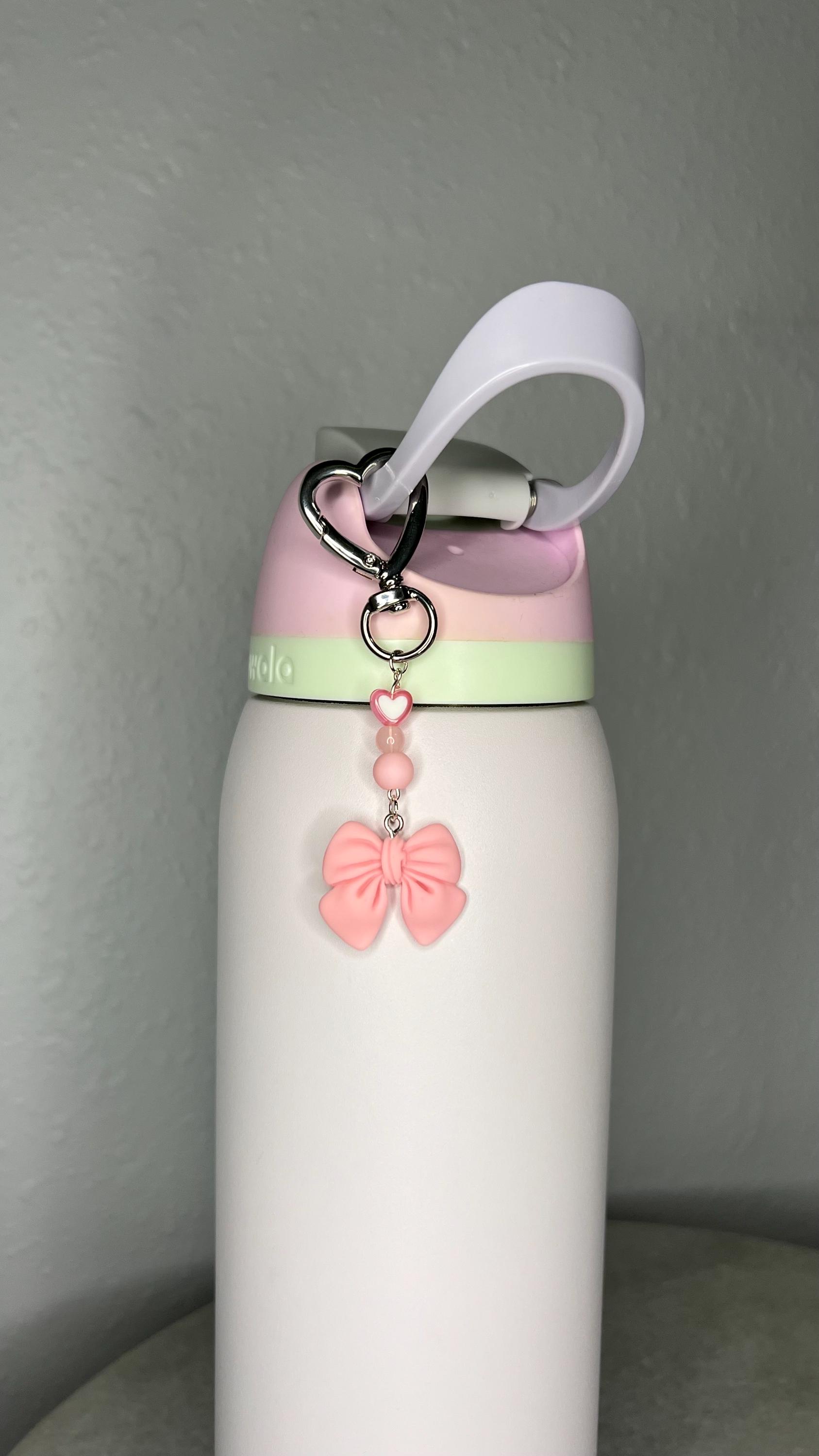 Kawaii Water Bottle Charms Set - Cute Plush Hamster Toy, Silicone Boot & Handle Strap - View #9