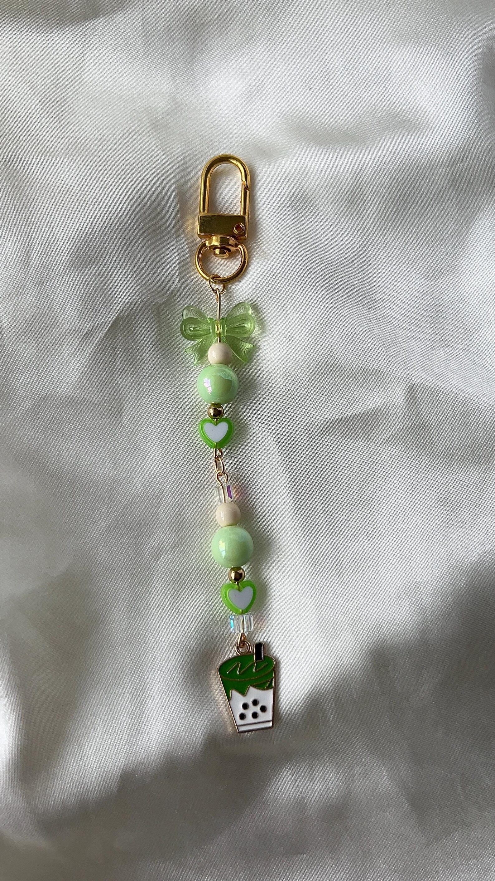 Coffee/ Matcha Boba Tea Keychain. Bag Key Chain. Coffee Key Chain ...