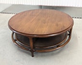Mid Century Modern Sculptural Walnut Coffee Table