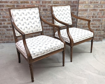French Louis XIV Mahogany Fauteuils | Arm Chairs | Project Chairs For Restoration