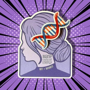 DNA Double Helix Barrette – Science Teacher Hair Clip, Biology Lab Gift, Back to School Hair Accessory, STEM Style, Genetics Hair Clip