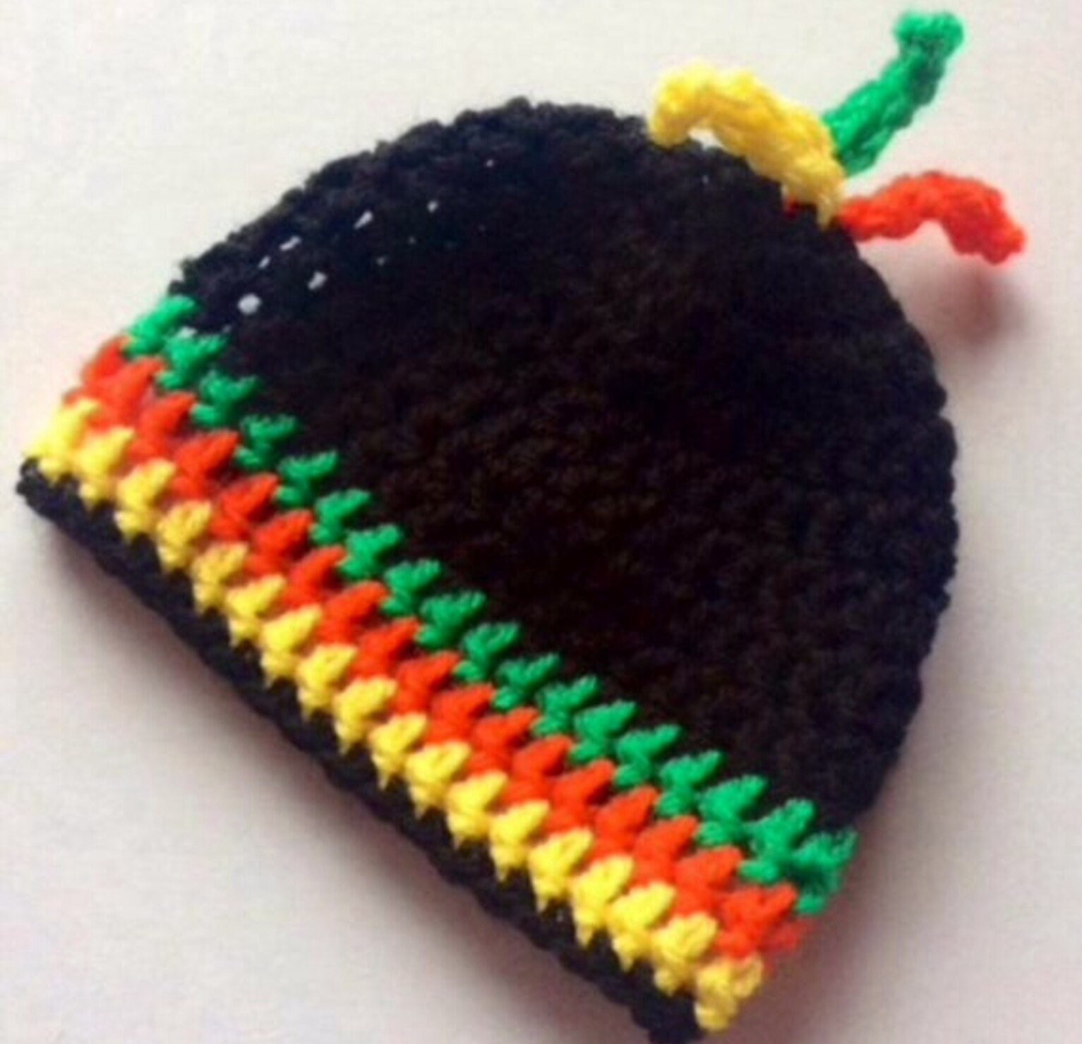 Retro Beanie Hat Rasta Hat Mens Knitted 