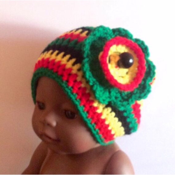 10 Jamaican Baby Hats Wholesale Striped 