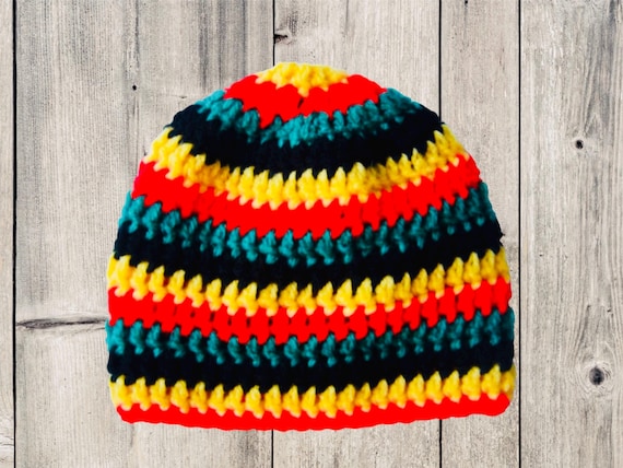 Berretto All'uncinetto Con Dreadlock: Berretto Rasta Fatto A - Foto 3