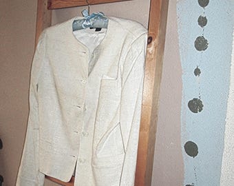 VINTAGE ROCK ANZUG Weiß Hochzeit Chanel Style