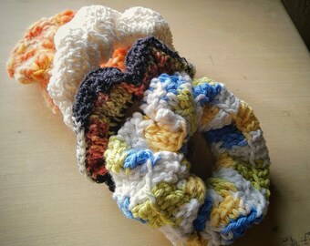 HAND CROCHETED SCRUNCHIES