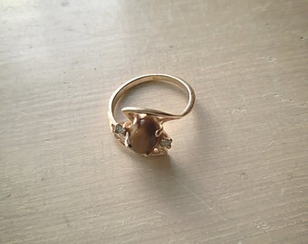 TIGER'S EYE RING Vintage