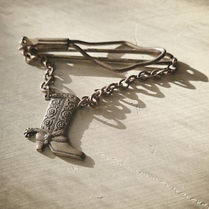 VINTAGE TIE CLIP Western Boot