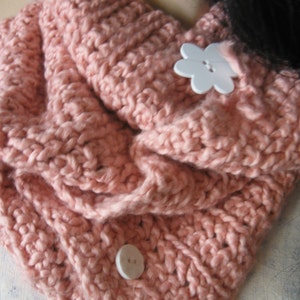 Pink Crochet Scarf image 3