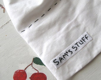 CUSTOM LABELS EMBROIDERED Twill Set of Six
