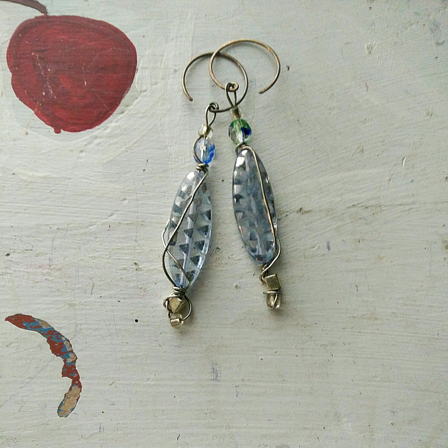 GLASS EARRINGS Etsy