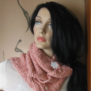 Pink Crochet Scarf image 2