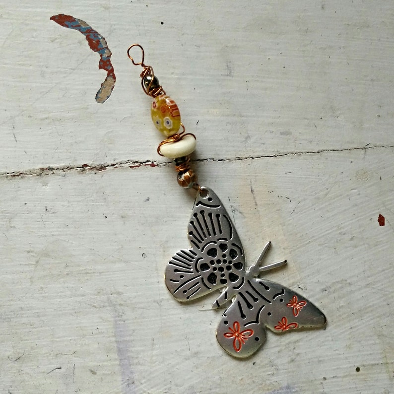 Butterfly Pendant Keychain image 2