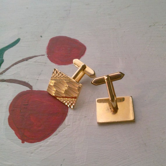 CUFFLINKS VINTAGE ABSTRACT  Textured - image 2