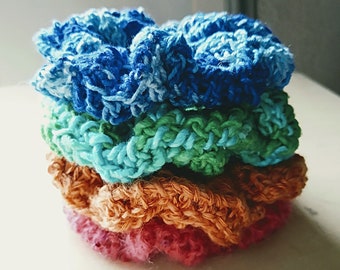 HAND CROCHETED SCRUNCHIES