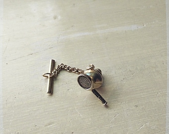 Vintage Tennis Racquet Tie Tack