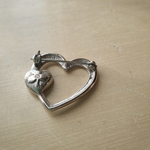 VINTAGE HEART BROOCH Clover - image 7