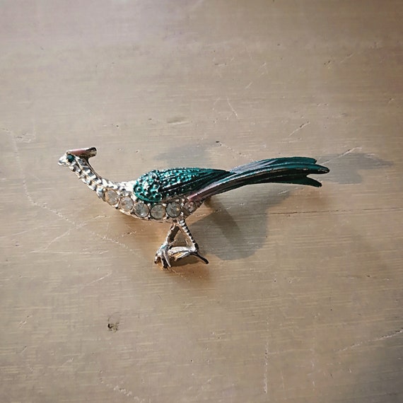 VINTAGE ROADRUNNER BROOCH - image 1