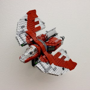 Wall Display for LEGO Star Wars Ahsoka Tano&#39;s T-6 Jedi Shuttle 75362 - Adjustable Mount for Your LEGO Set