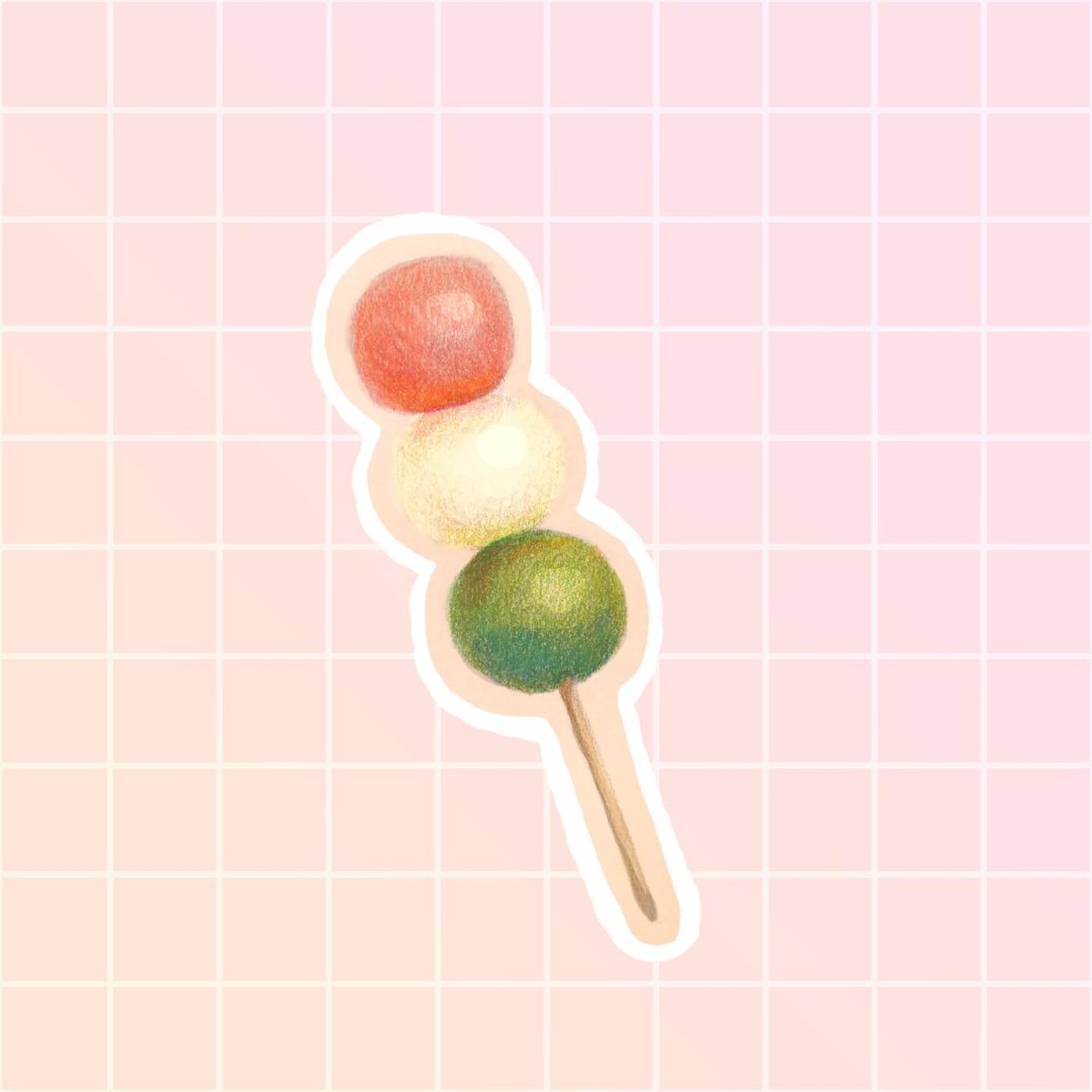 Dango Sticker Dango Sticker: Japanese Snacks Collection - Etsy