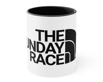 Mug Formula Racing Récipient à boire en céramique noire Design de sport automobile Idée cadeau pour les passionnés de course, tasse du dimanche, accessoire de café pour le bureau, fan de sport