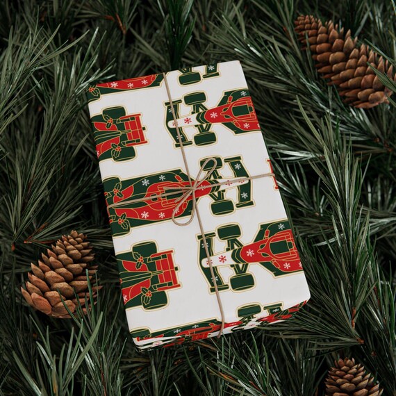 Christmas F1 Racing Wrapping Paper Luxury Gift Wrap For Man Colorful Paper For Formula One Fans Motor Sport Wrap