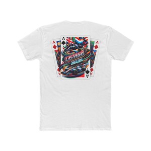 Camiseta de Las Vegas, regalo para hombres y mujeres, camiseta de cartas de póquer, regalo 2024, camiseta para amantes de la velocidad, camiseta de carreras de autos, camiseta para hombre Las Vegas Race Time