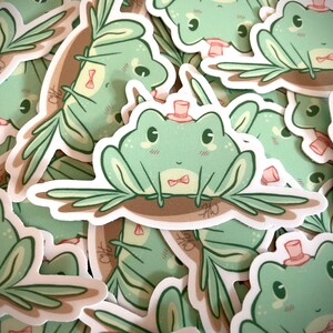 Distinguished Gentleman Frog Sticker