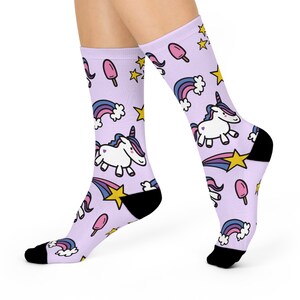 Unicorn Cute Socks, Funky Socks, Funny Socks, Fun socks, Gift for Her, Girlfriend Gift,