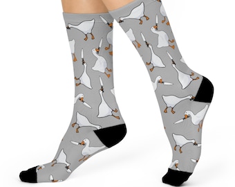 Dumme Gans Socken, lustige Socken, lustige Socken, gemütliche Socken, lustige Socken, süße Socken Geschenk für sie, Geschenk für ihn, Geschenk für Freundin, Freund