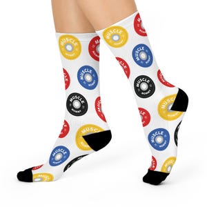 Muscle Mommy Fun Gym Socks, Gym Lover, Gym Socks, Funny Socks, Cute Socks, Athletic Gear