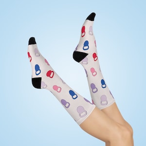 Gym Socks, Funky Kettlebell Socks, Gym Lover Gift, Cute Socks, Cozy Socks, Gift for Her, Gift For Him, Muscle Mommy