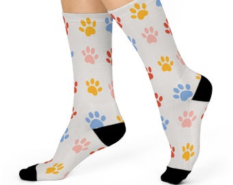 Cat Socks, Paw Socks, Gift for Her,  Cute Socks, Cozy Socks, Funky Funny Socks, Fun Socks, Cat Lovers