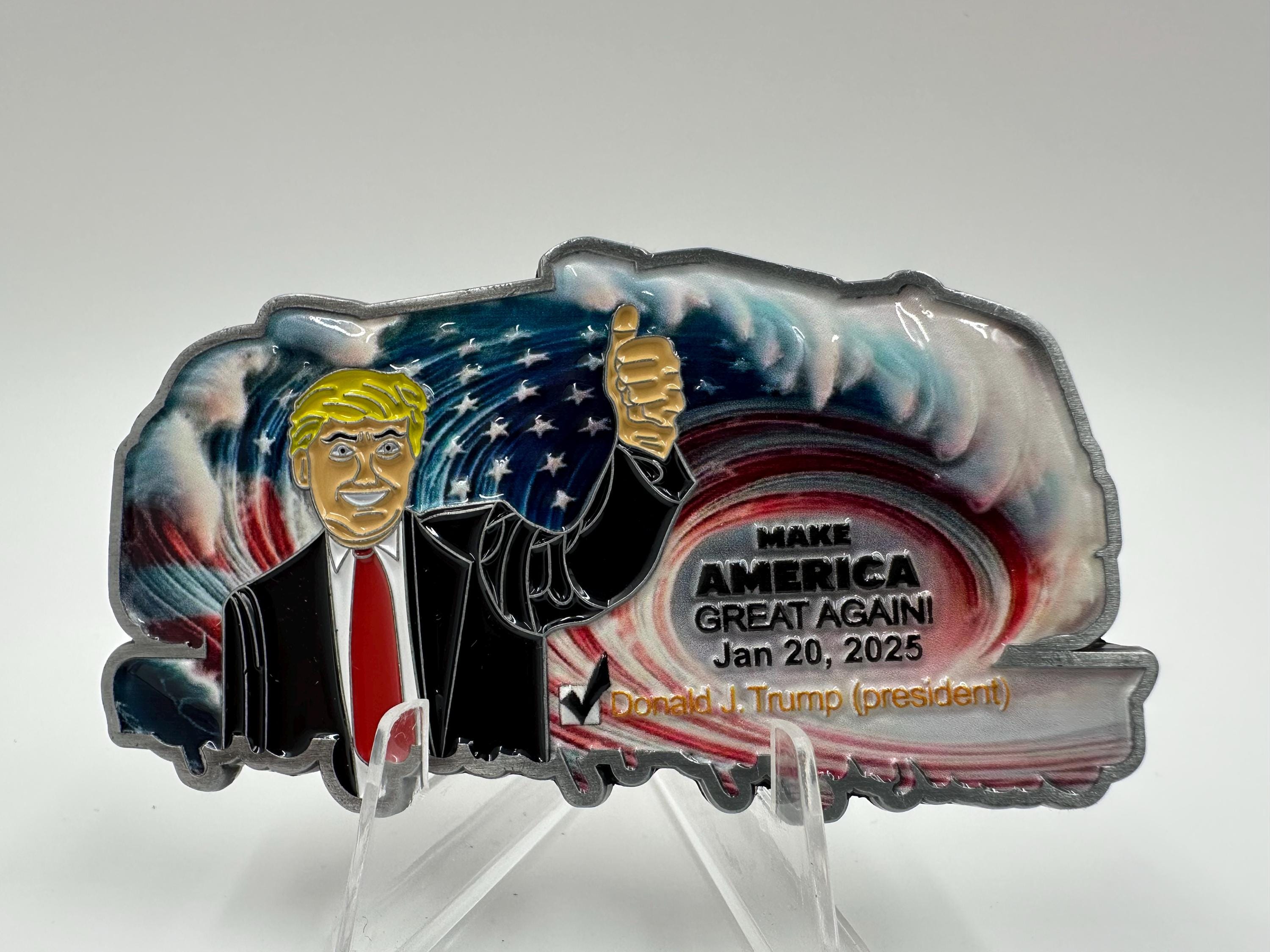 ドナルド・トランプ大統領就任チャレンジコイン3インチ - Etsy 日本