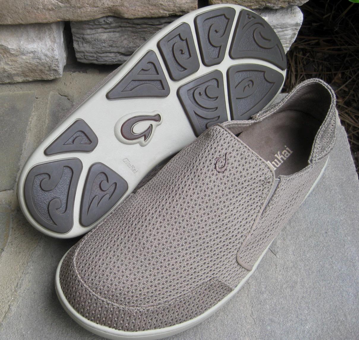 OluKai Nohea Mesh Gray Mens Slip on shoes size 10 Shoes-OluKai-1018813AP-Nohea-  main image 2