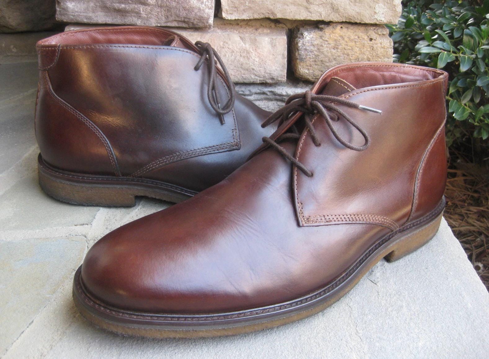 To Boot New York “Calder” Bison Leather Shoes, Size 11.5M, like new w/box Johnston and Murphy Boots - Etsy main image 3