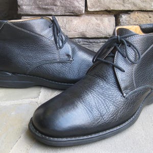 Johnston & Murphy Mens Black Pebbled Leather Chukka Boots Shoes Sz 9.5M Oxford Johnston & Murphy Men main image 2