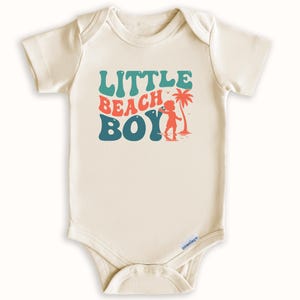 Little Beach Boy Baby Onesie® – Summer Beach Baby Bodysuit - Baby Boy Vacation Outfit - Cute Infant Beachwear - Baby Shower Gifts for Boy