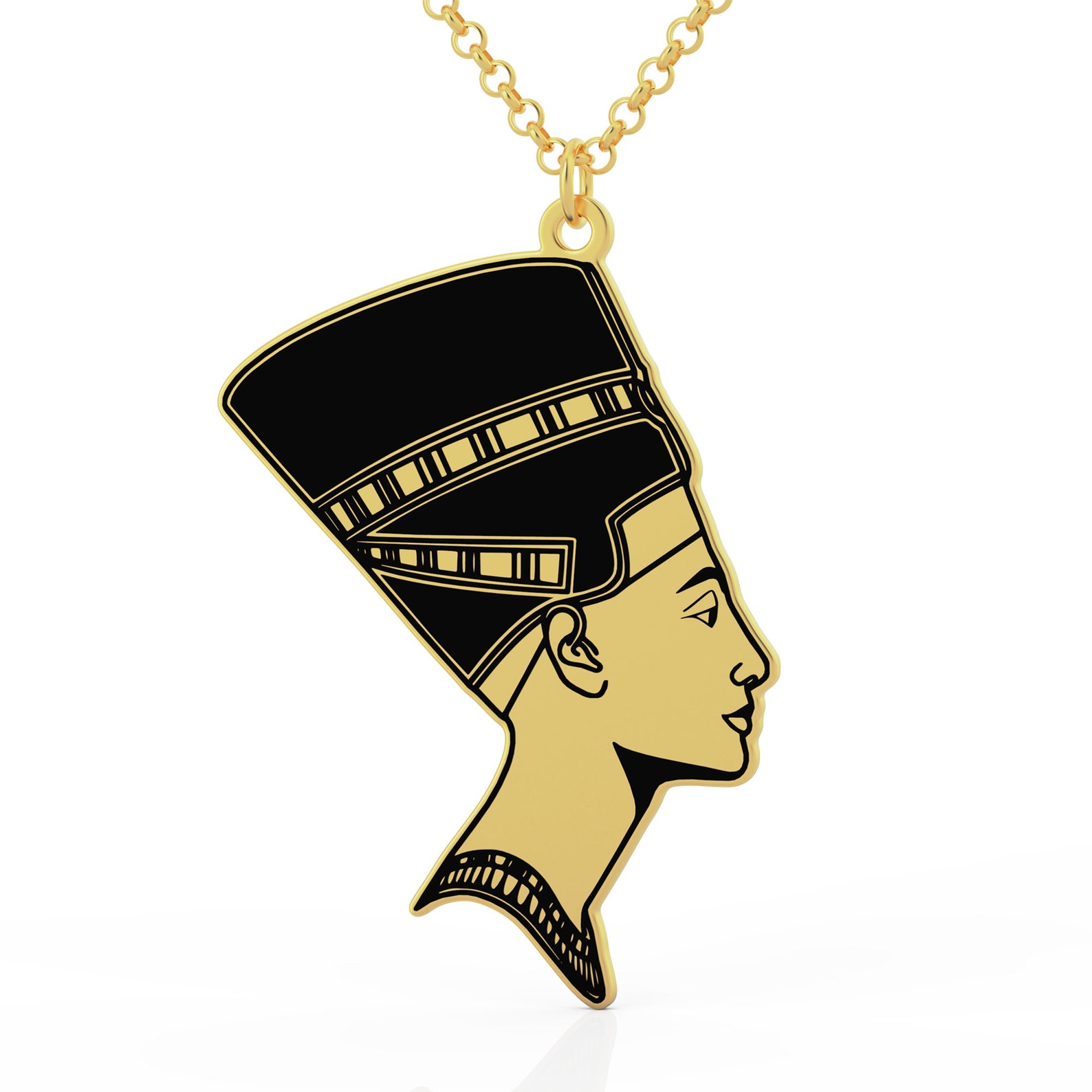 Nefertiti Necklace Queen Necklace Egypt Queen Necklace Etsy