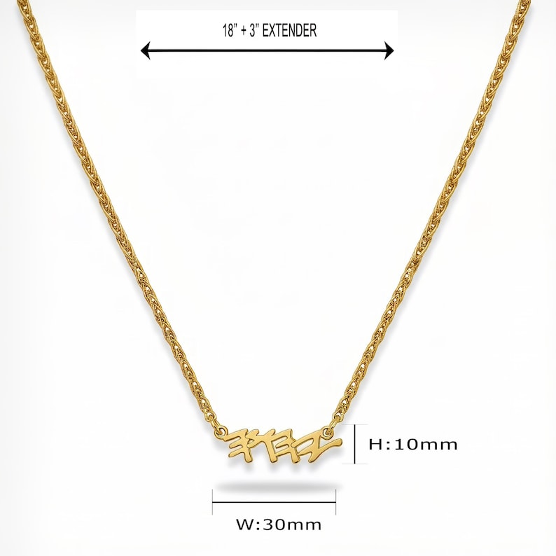 Yahuah Tetragrammaton Necklace – Hebrew Name Gold Plated Pendant, Hebrew Israelite Faith Jewelry zdjęcie 2