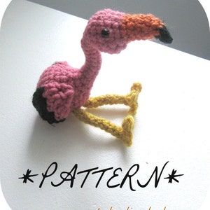 PATTERN for Flamingo Amigurumi Plush Toy - Instant Download - by lostsentiments