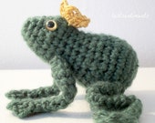 The Frog Prince with Golden Crown - Made to Order - by lostsentiments