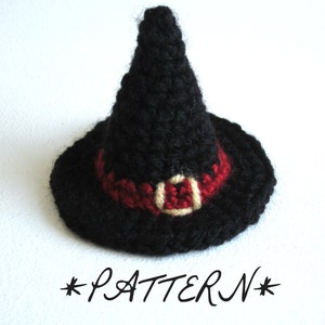 PATTERN Tiny Witch Hat Crocheted in Amigurumi Instant Download by lostsentiments image 3