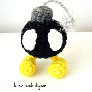 PATTERN for Bomb Omb Amigurumi Plush Toy Instant Download Inspired by Super Mario Bros image 4