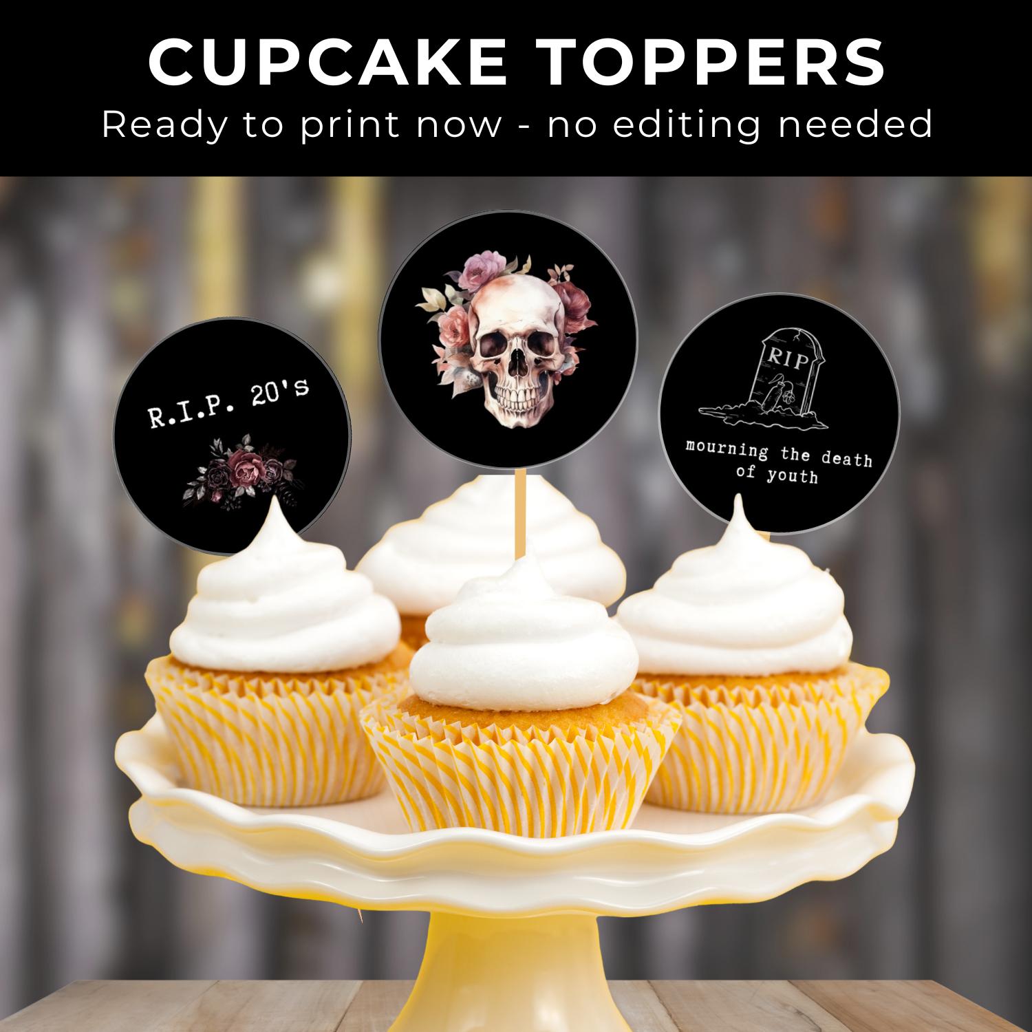 EUOYUFO Death To My 20s Decorations Rip To My 20s Birthday - View #9